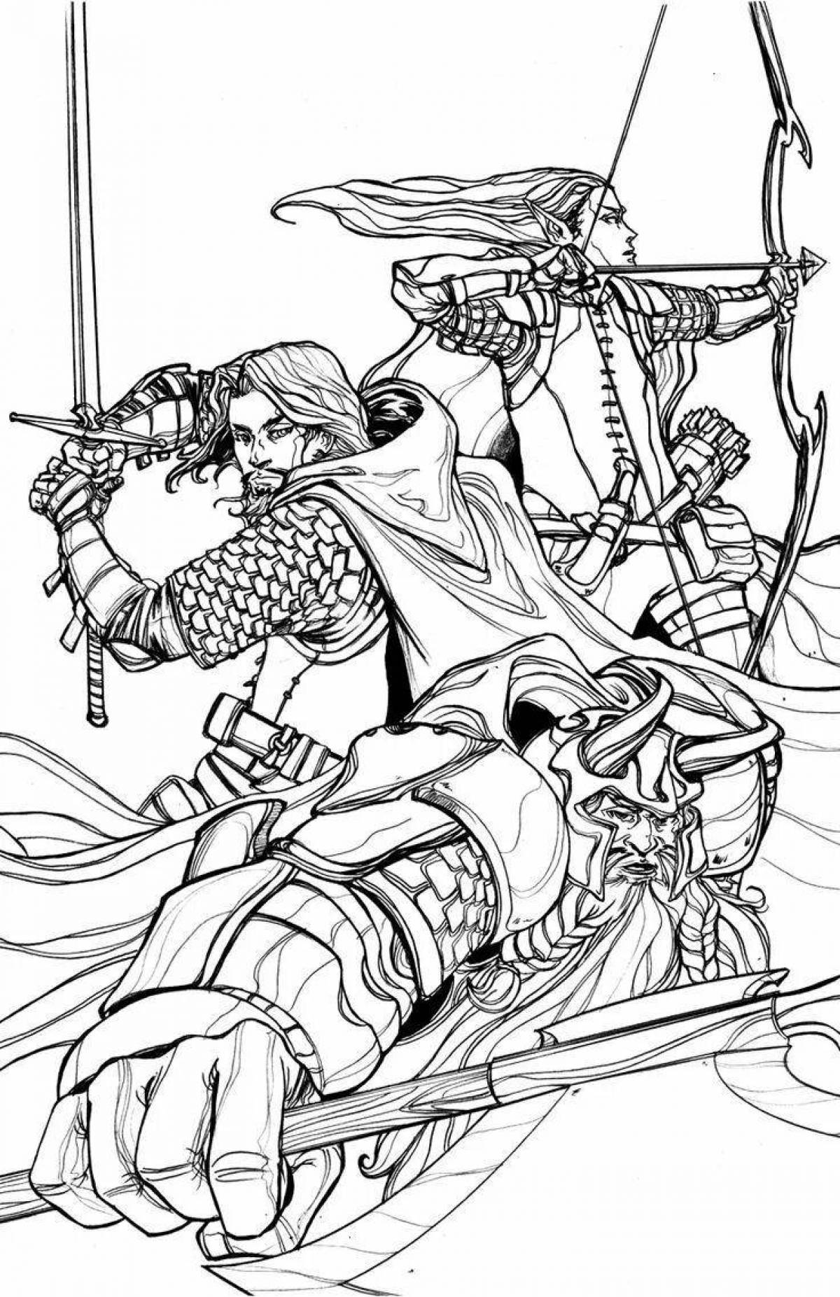 Great legolas coloring book