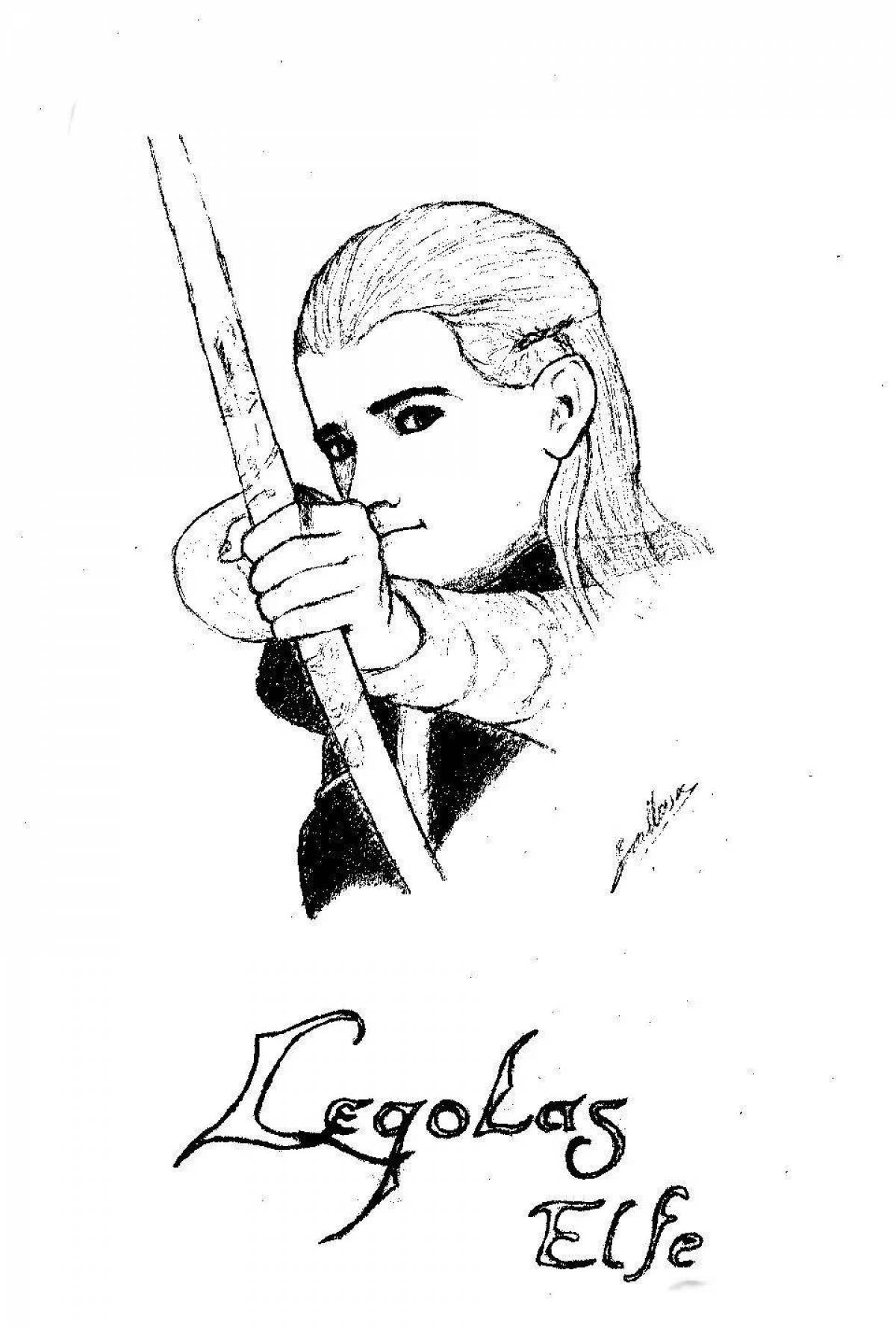 Legolas dazzling coloring book