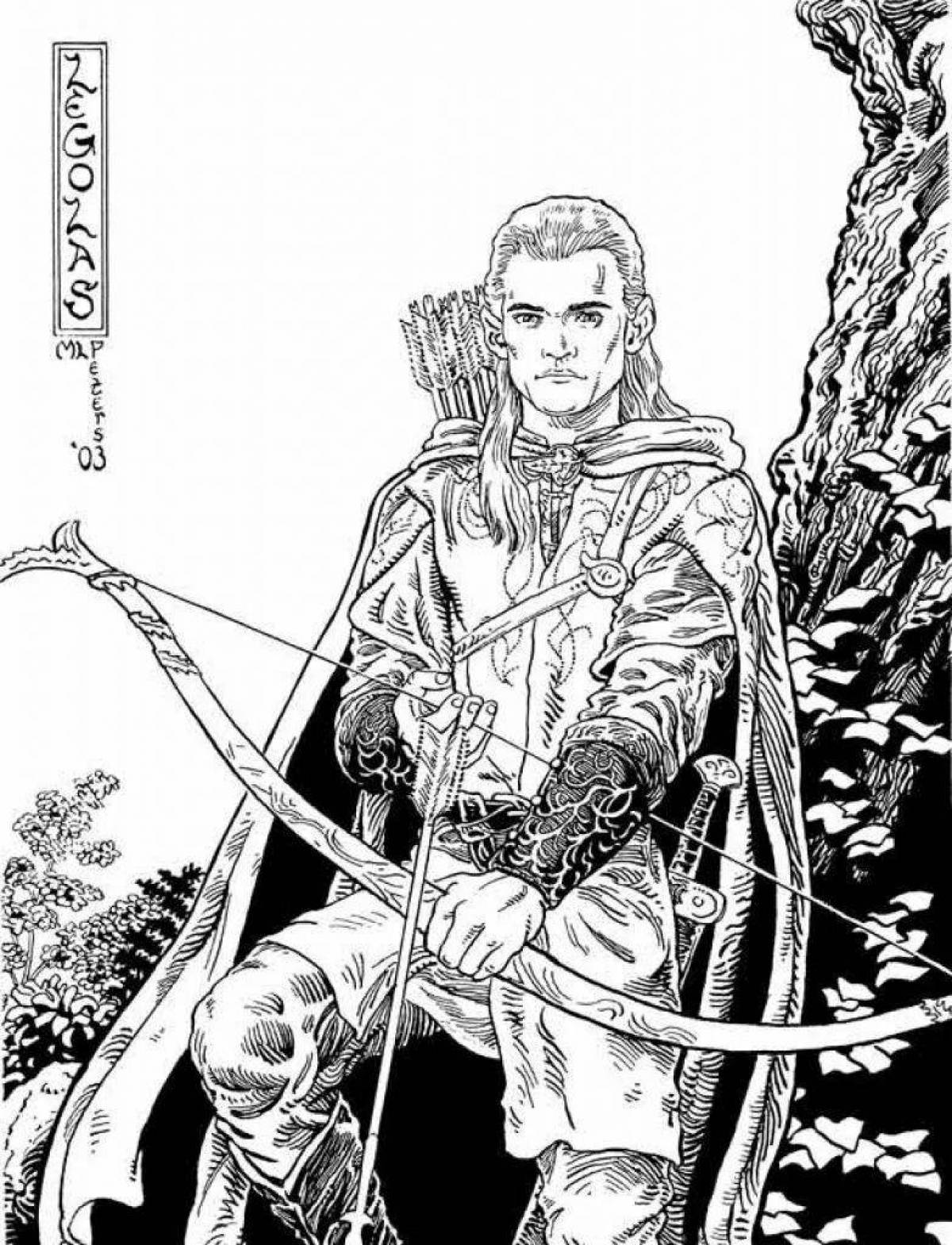 Great legolas coloring book