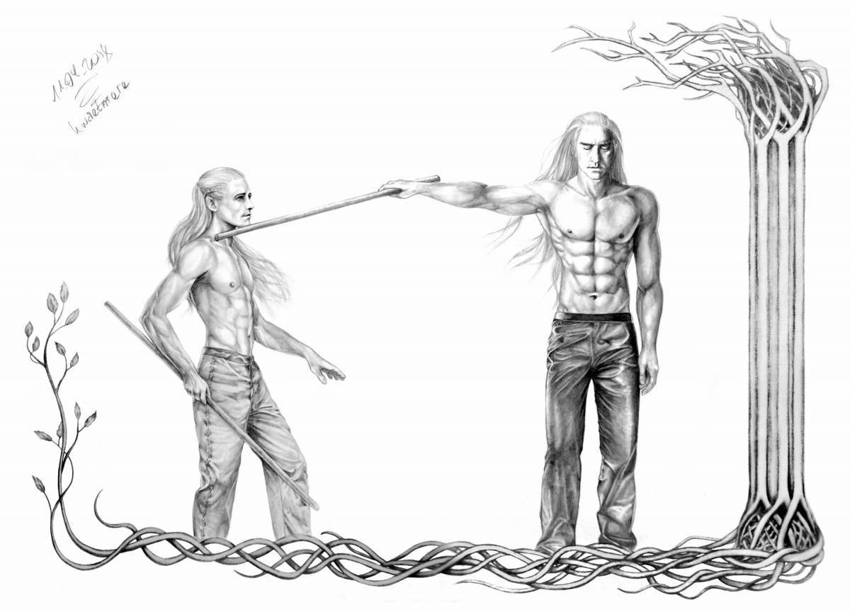 Legolas fine coloring
