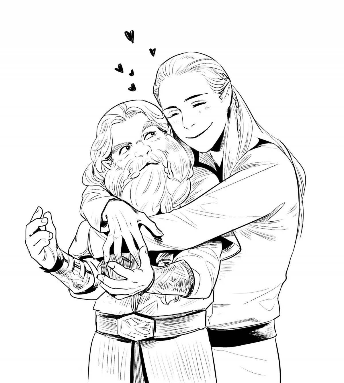 Serendipitous legolas coloring book