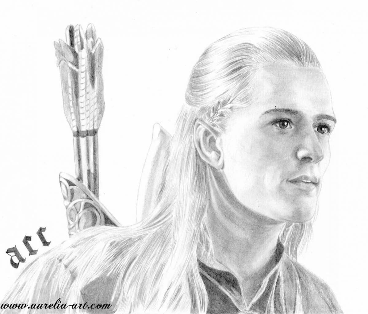 Legolas mesmerizing coloring book