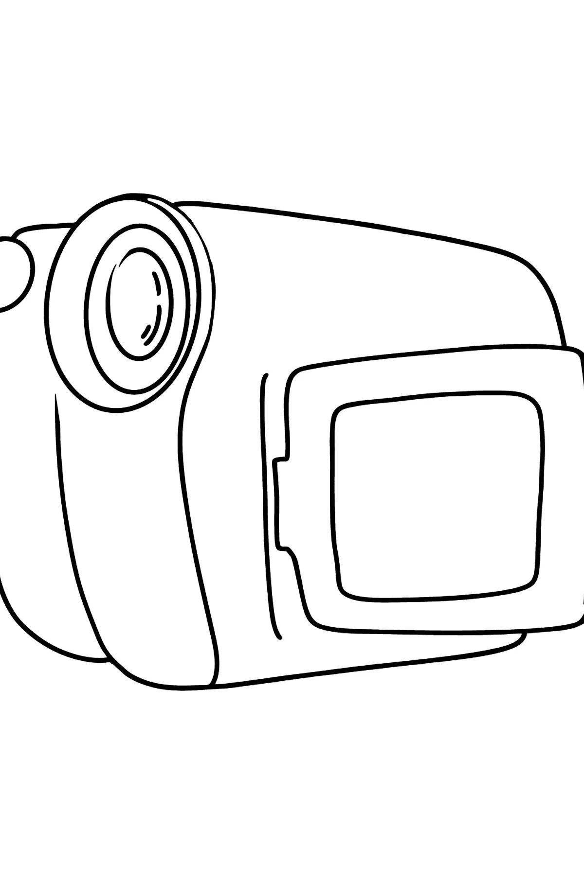 Раскраска живая видеокамера