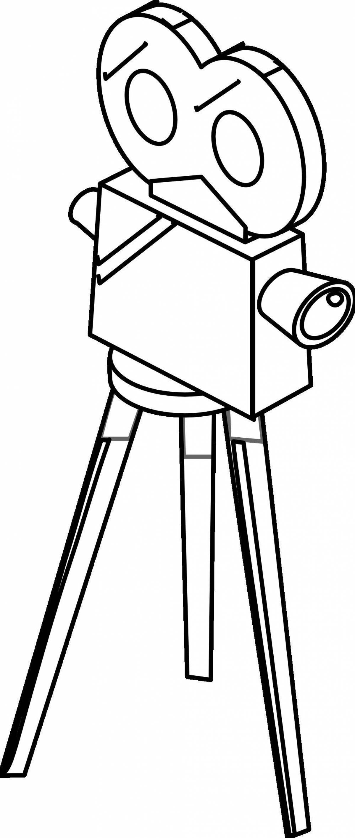 Live camera coloring page