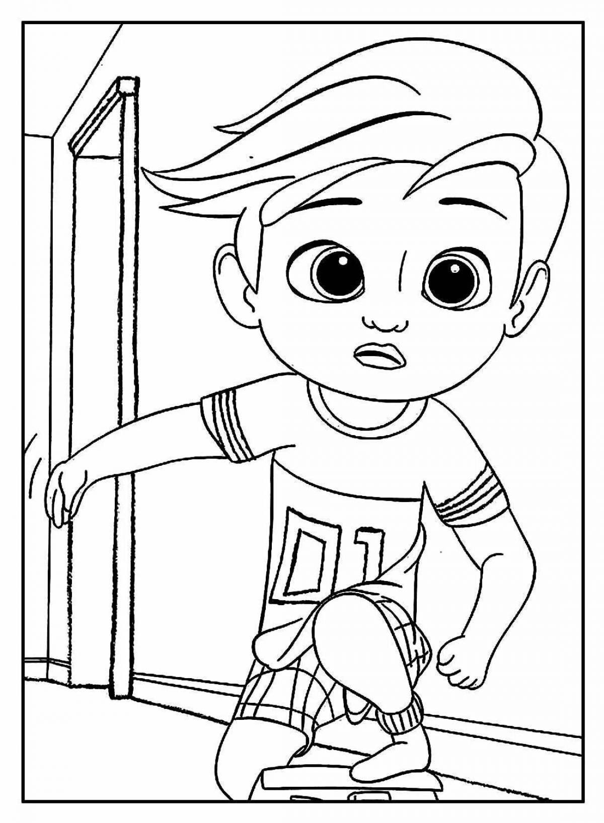 Generous coloring page boss