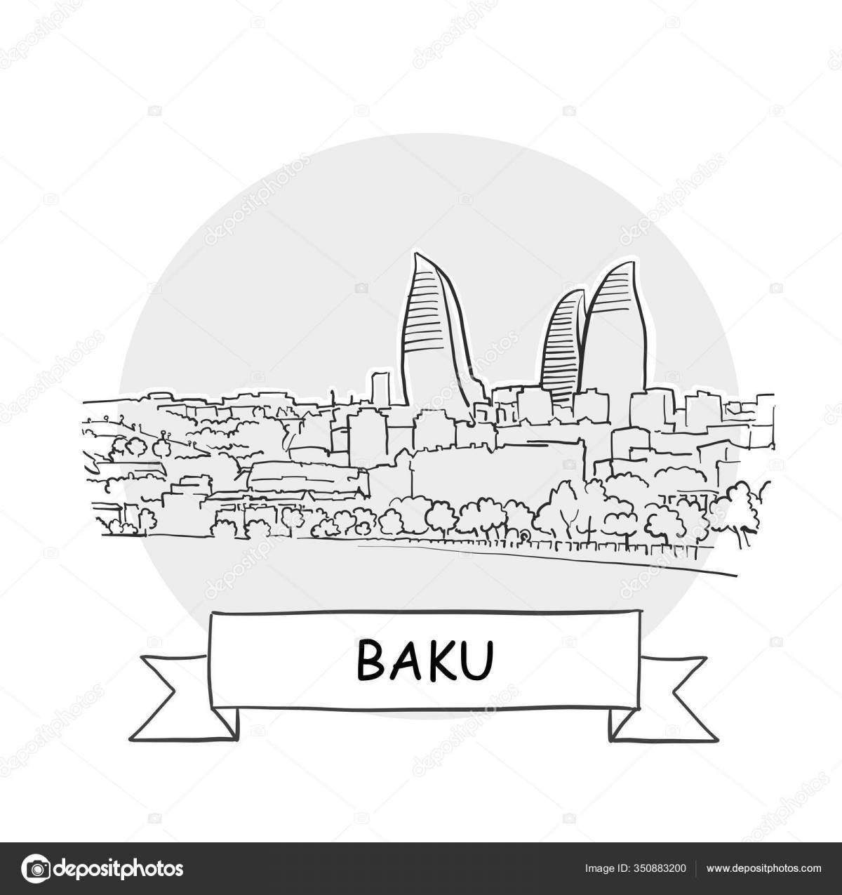 Animated baku coloring book