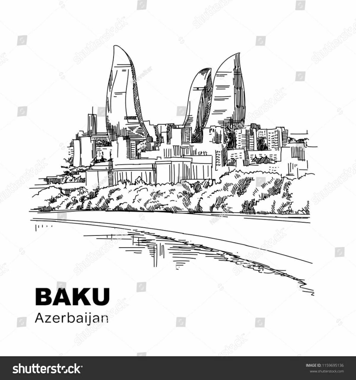 Brilliant baku coloring book