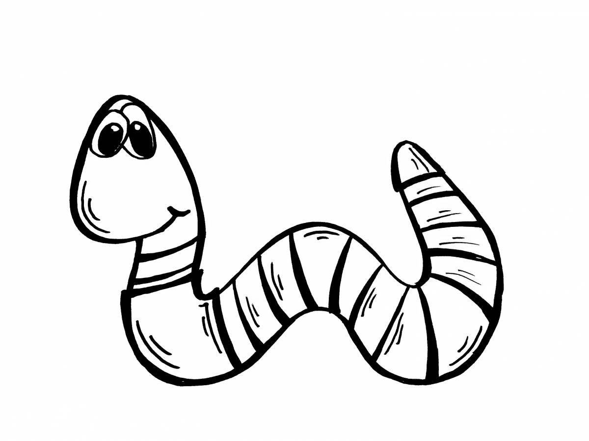 Unique coloring worms