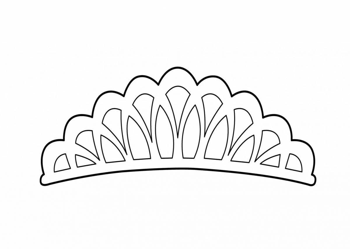 Coloring page charming diadem