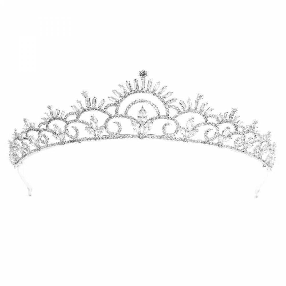 Majestic diadem coloring page