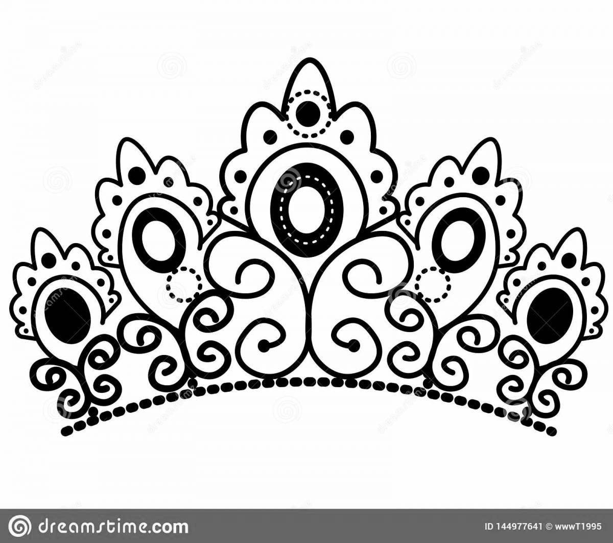 Exalted diadem coloring page