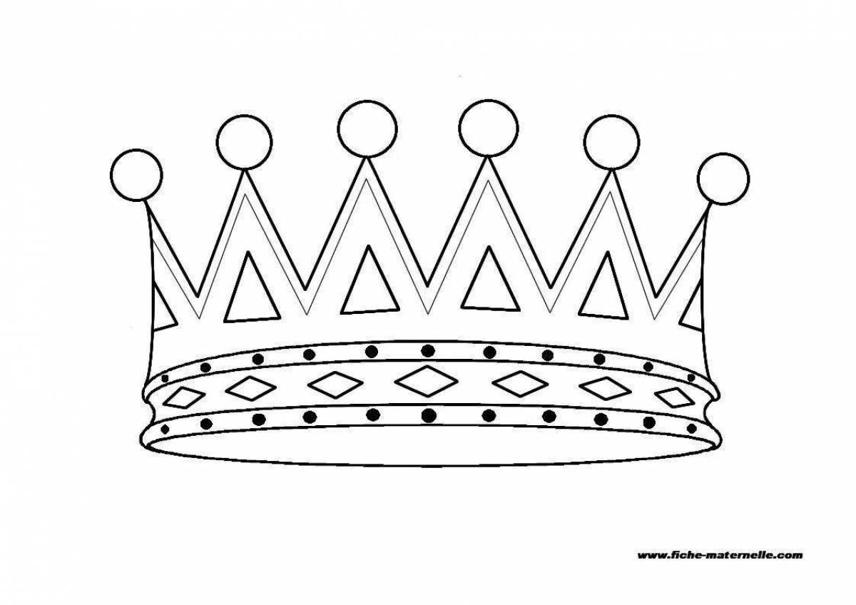 Royal diadem coloring page