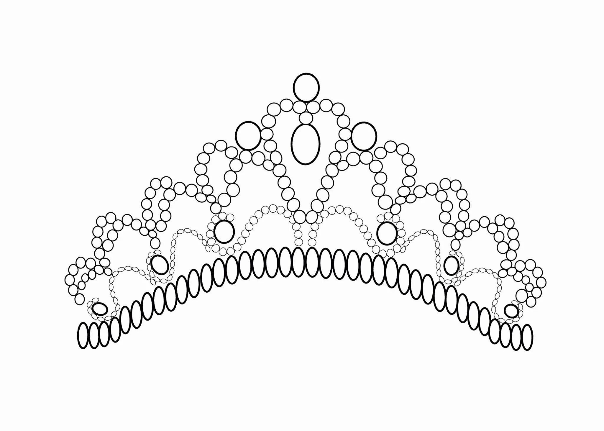 Luxury diadem coloring page