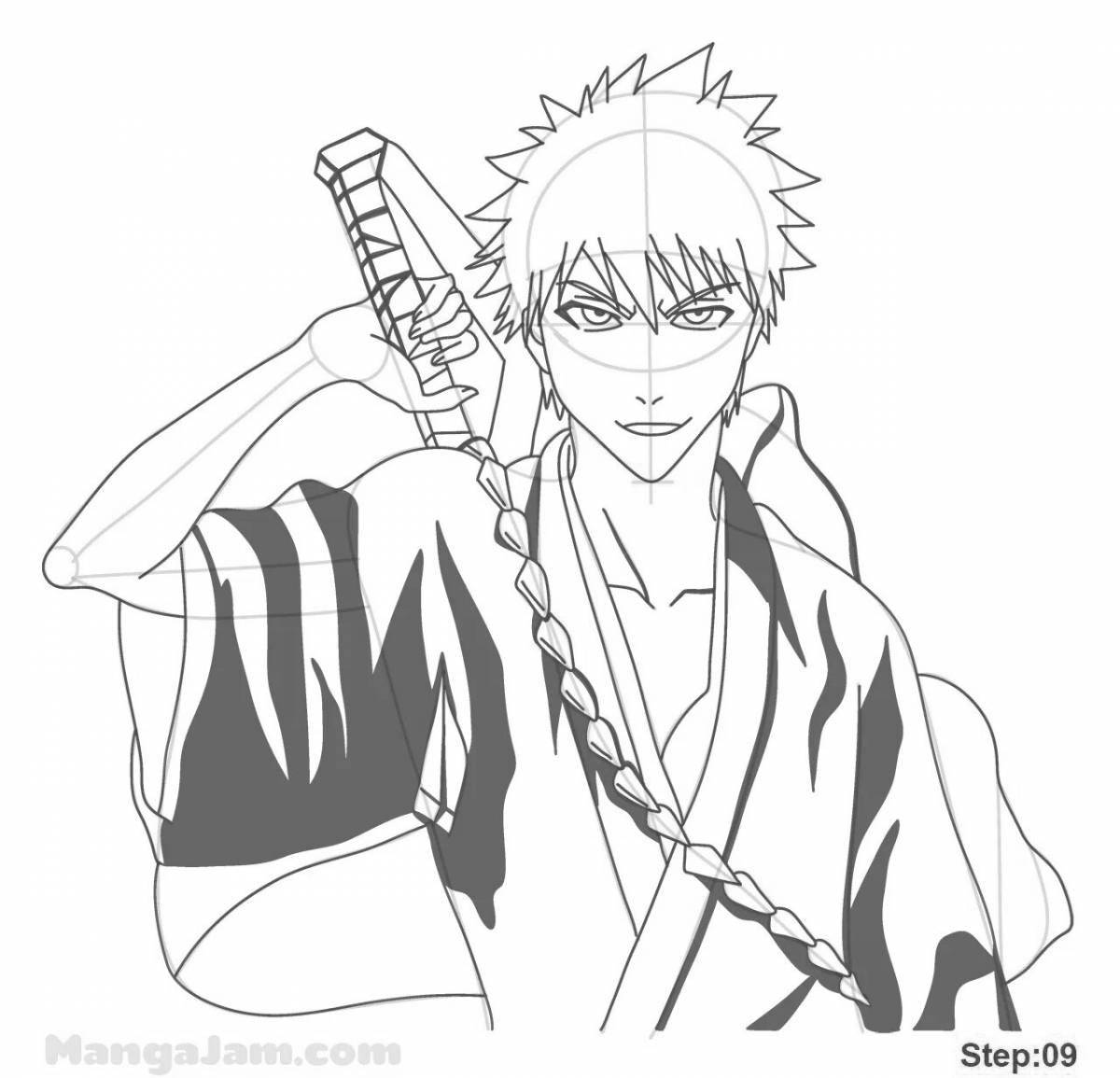 Shiny ichigo coloring page