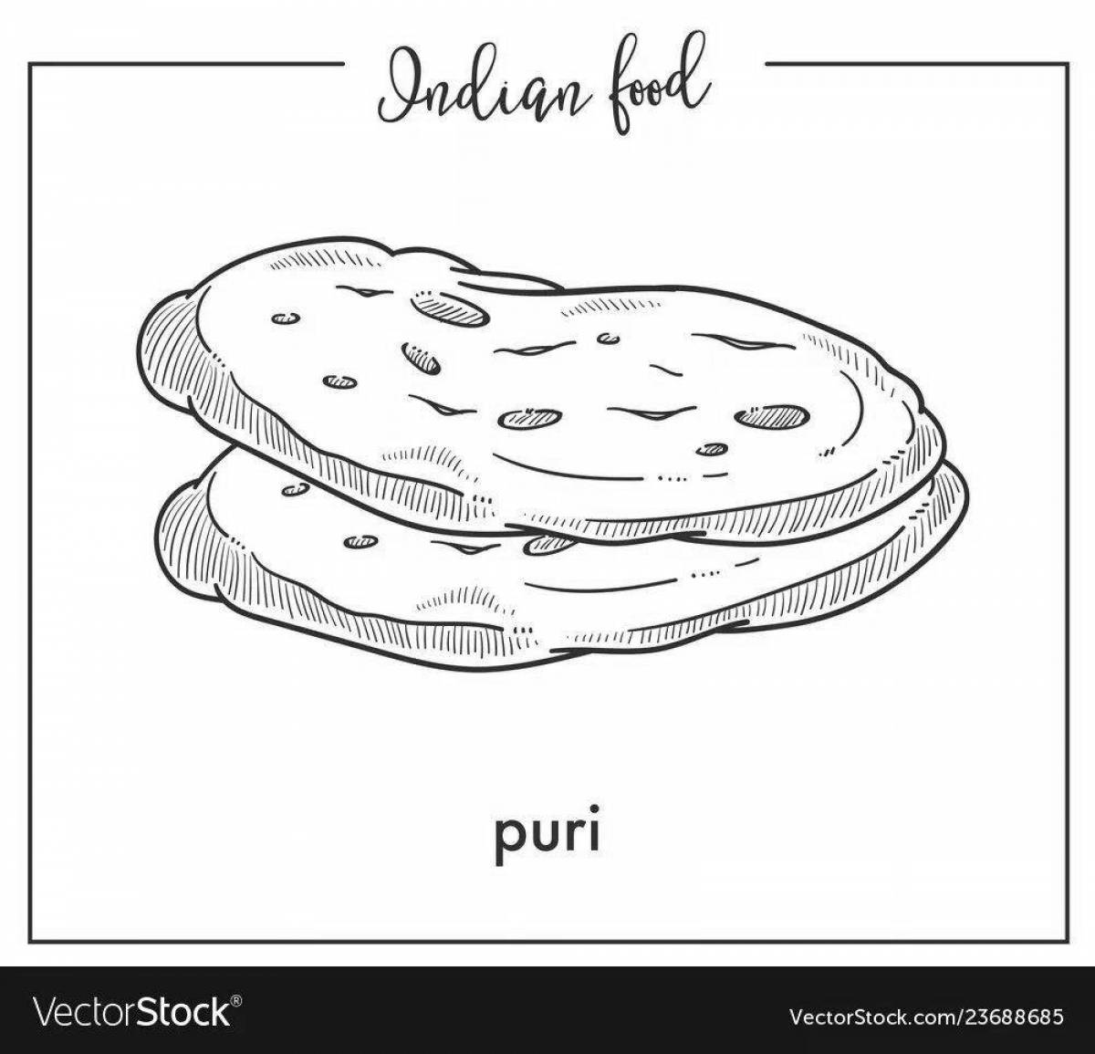 Playful lavash coloring page