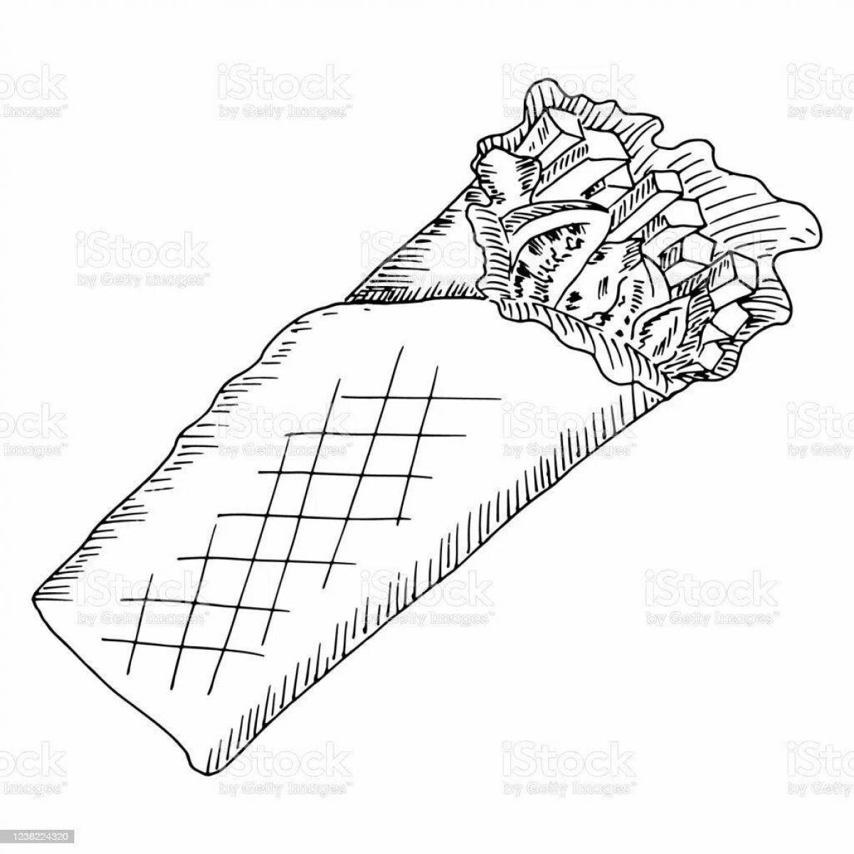 Coloring page sparkling lavash