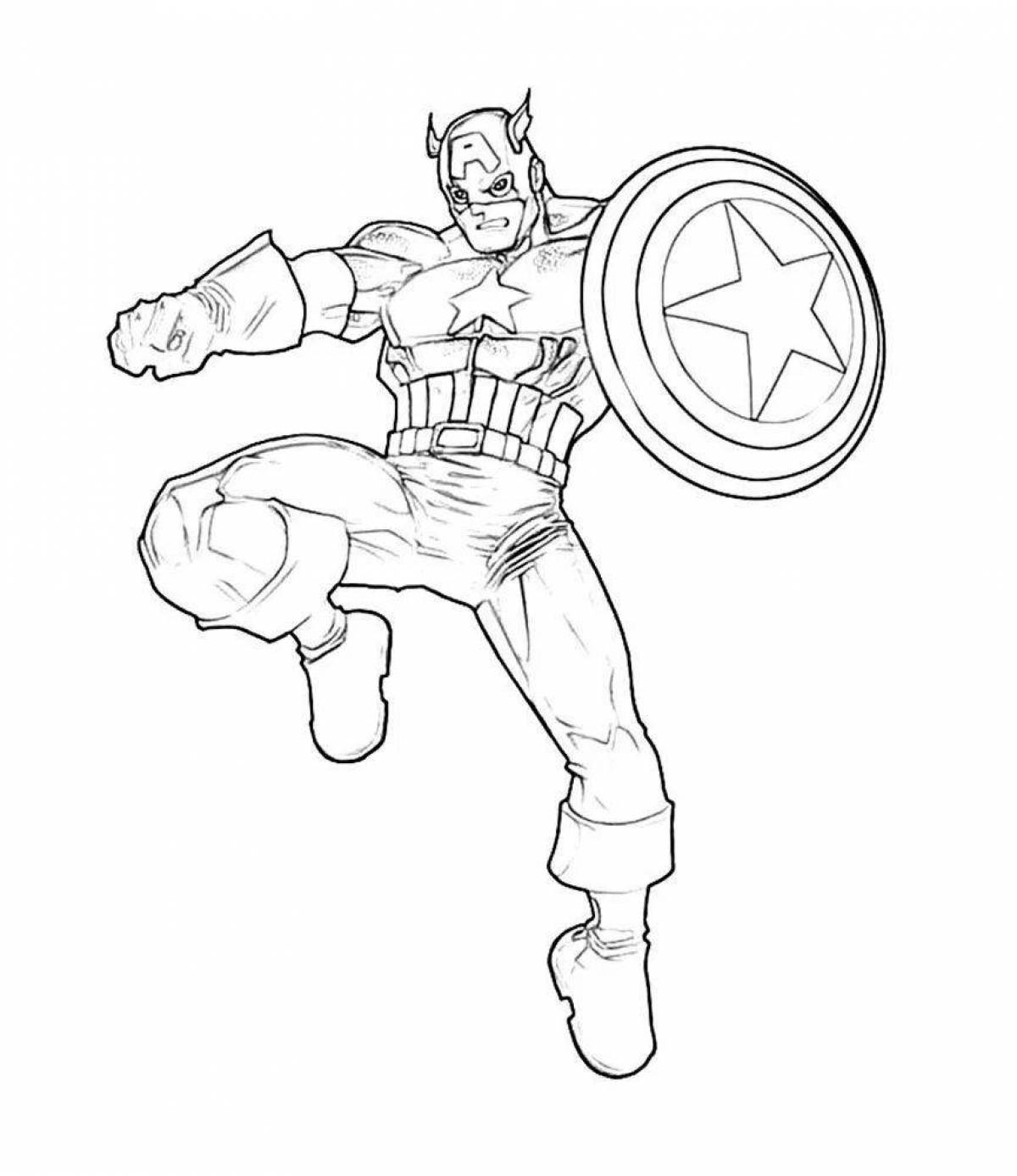 Avengers fine coloring pages