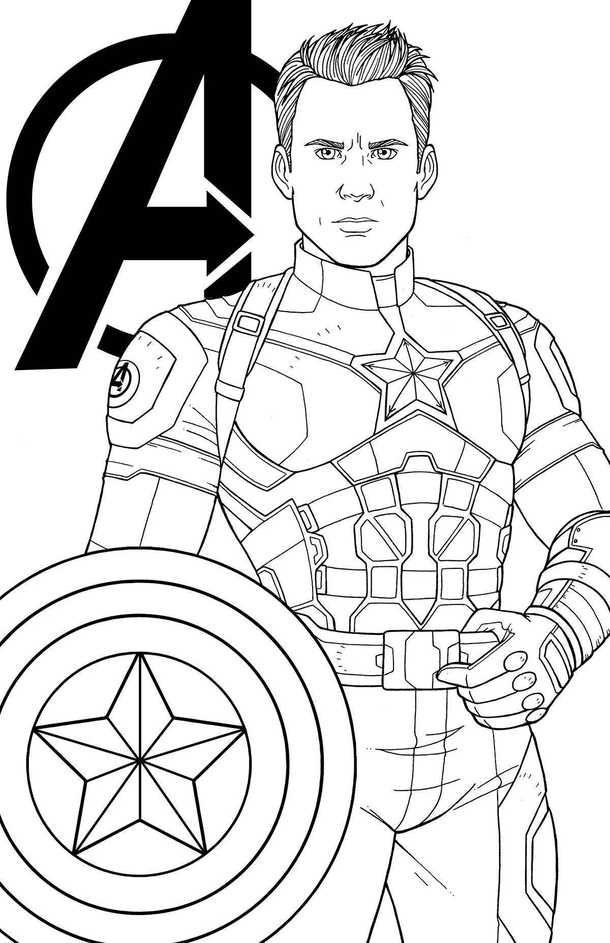 Avengers fun coloring book