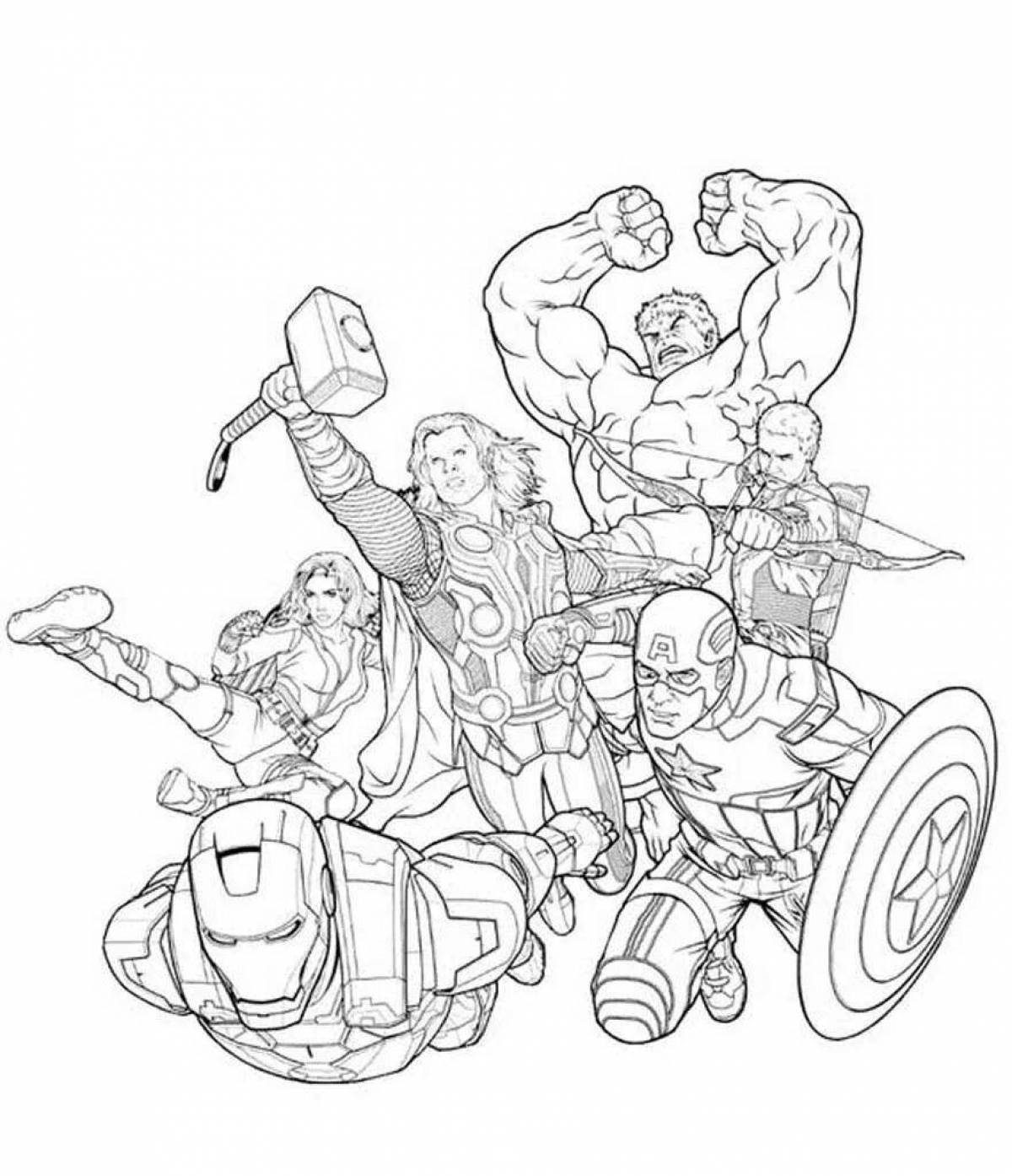 Fearless Avengers Coloring Pages