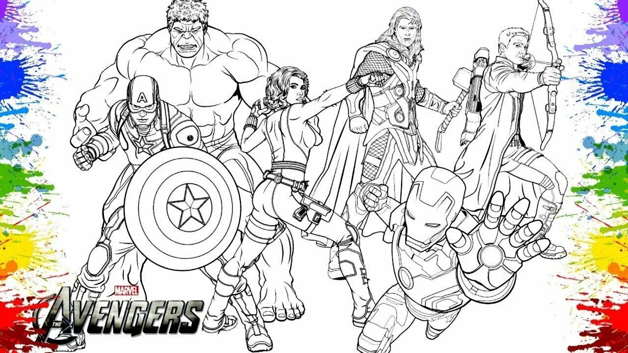 The Expendables Avengers Coloring Pages