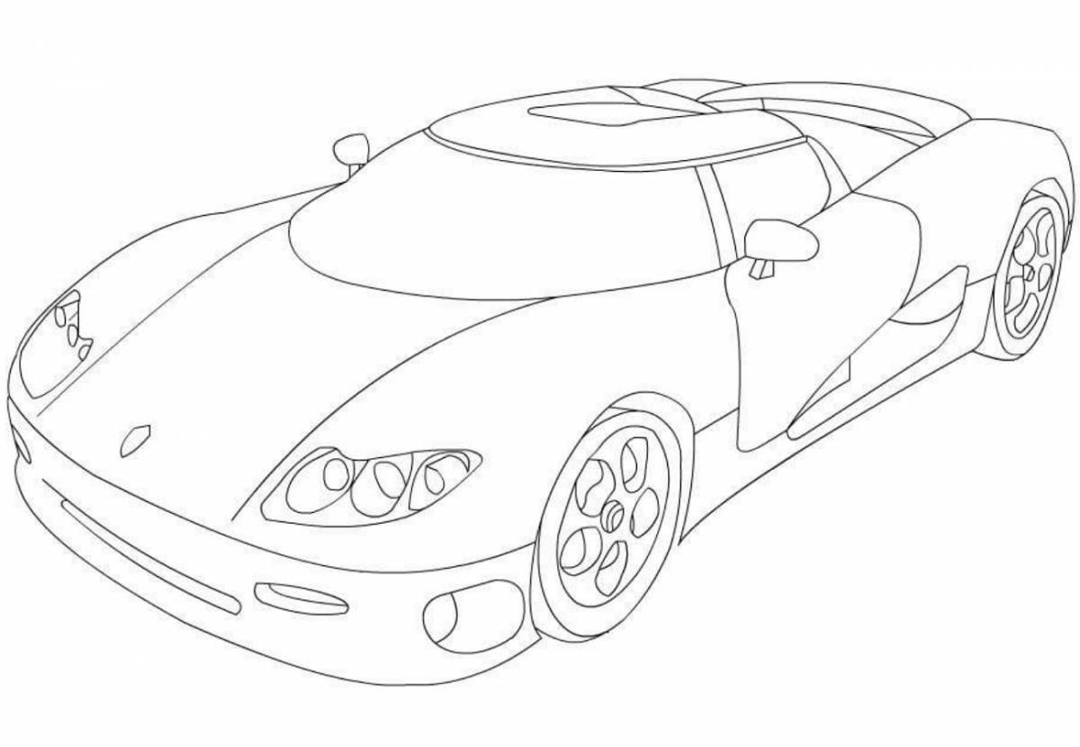 Koenigsegg amazing coloring book