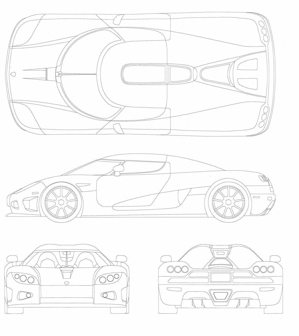 Koenigsegg elegant coloring