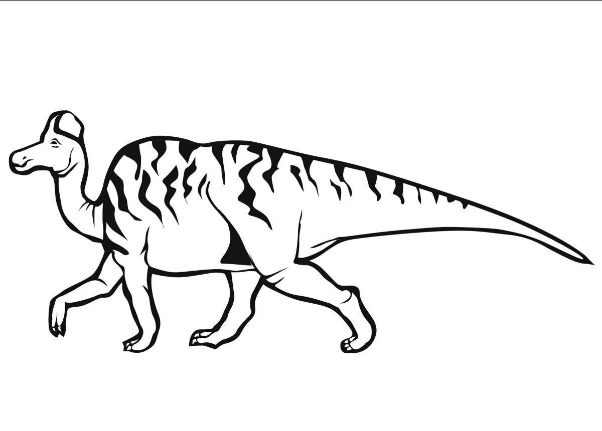 Яркая раскраска мегалозавр