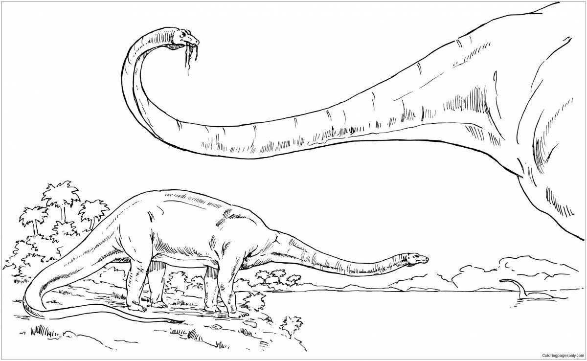 Awesome Apatosaurus Coloring Page