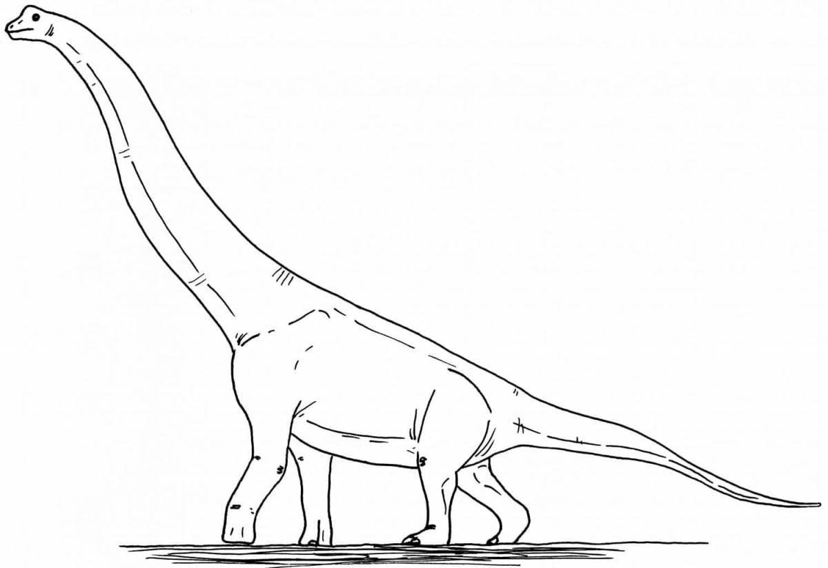 Photo Beautiful Apatosaurus coloring page
