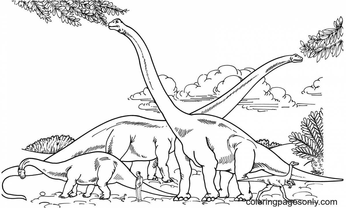 Photo Apatosaurus bizarre coloring