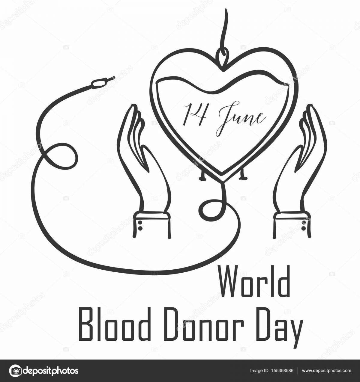 Photo Beautiful blood coloring page