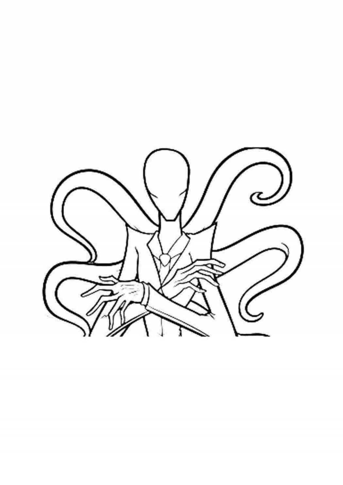 Disgusting slenderman coloring book