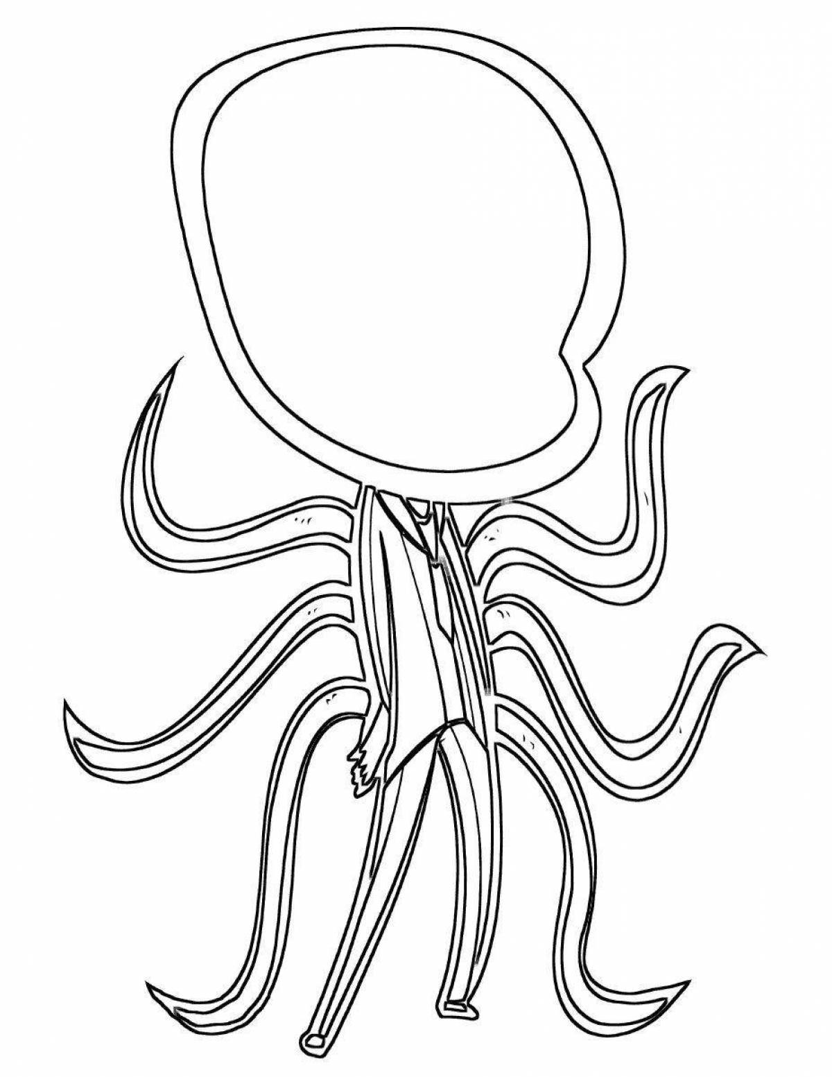 Coloring book disturbing slenderman