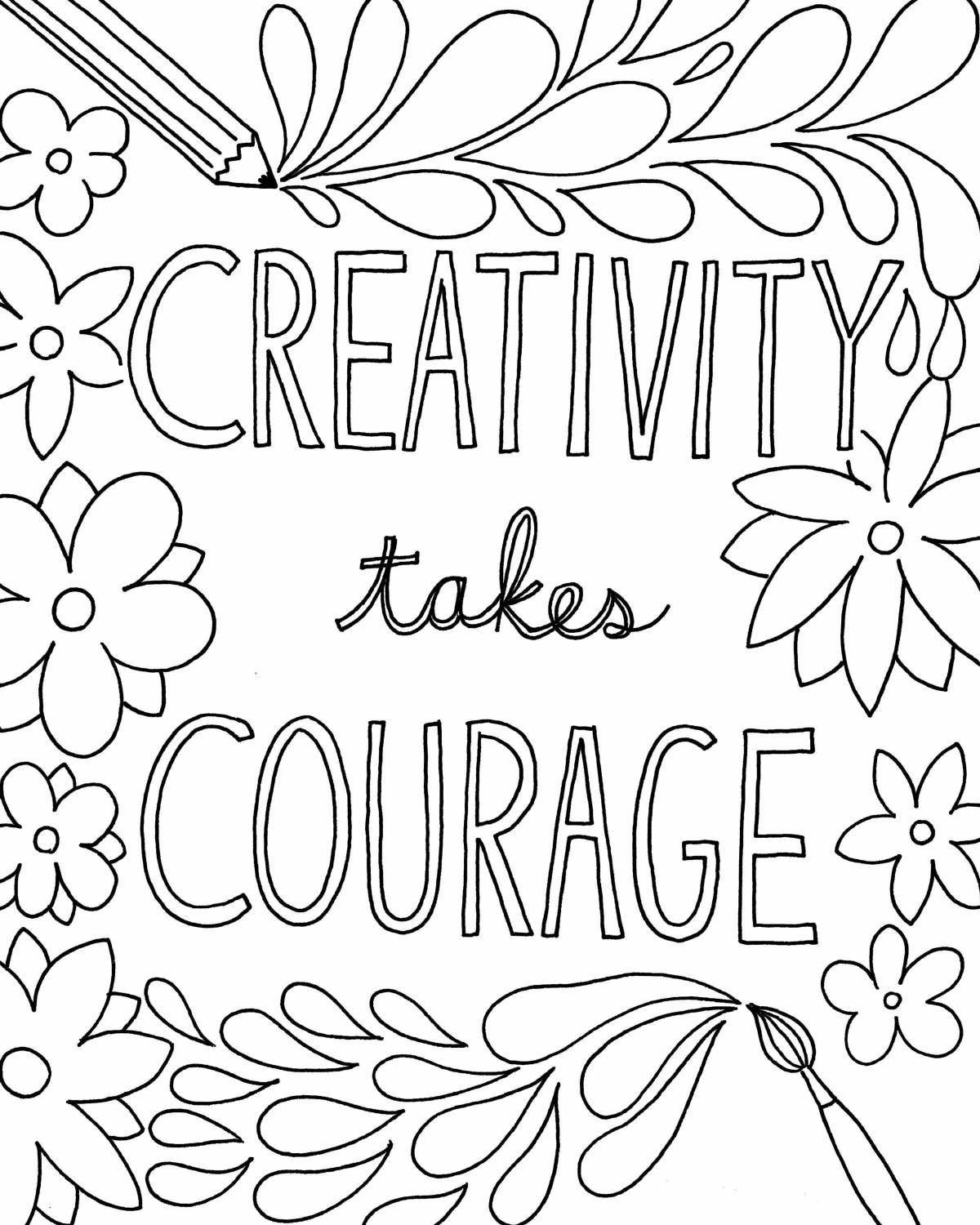 Fun quotes coloring pages