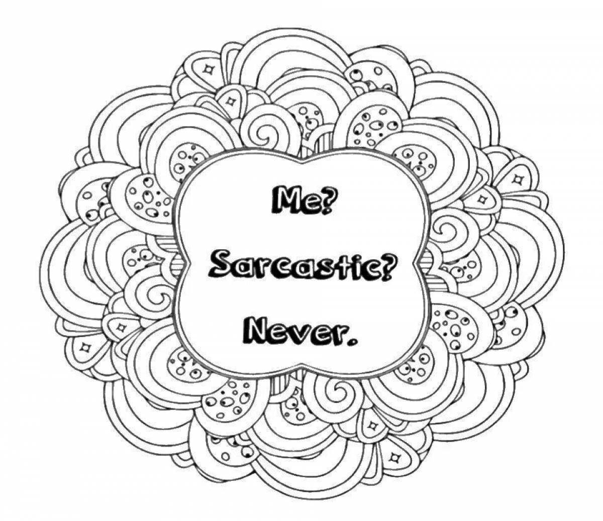 Refreshing coloring quotes