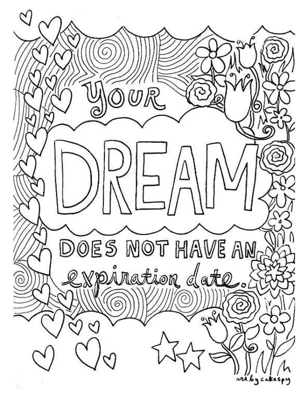 Playful coloring quotes
