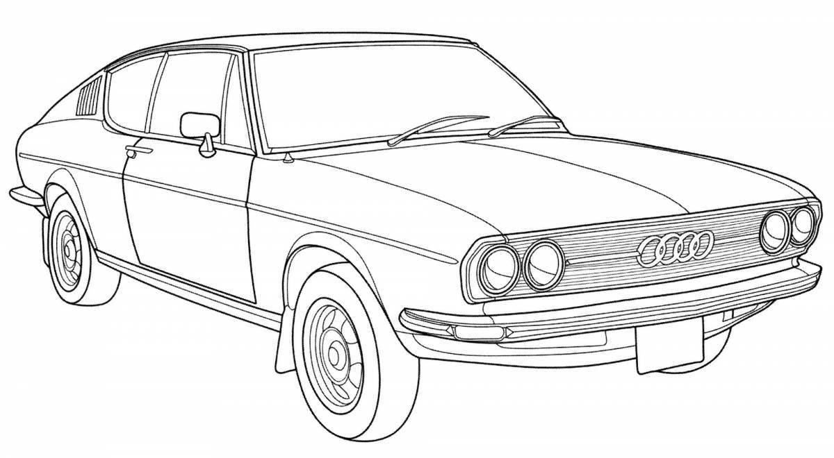 Fabulous coupe coloring page