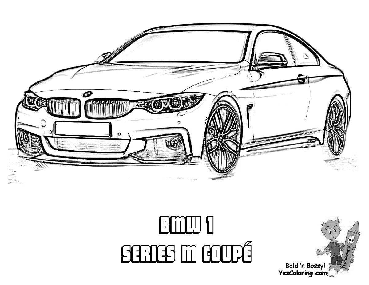 Cute coupe coloring page