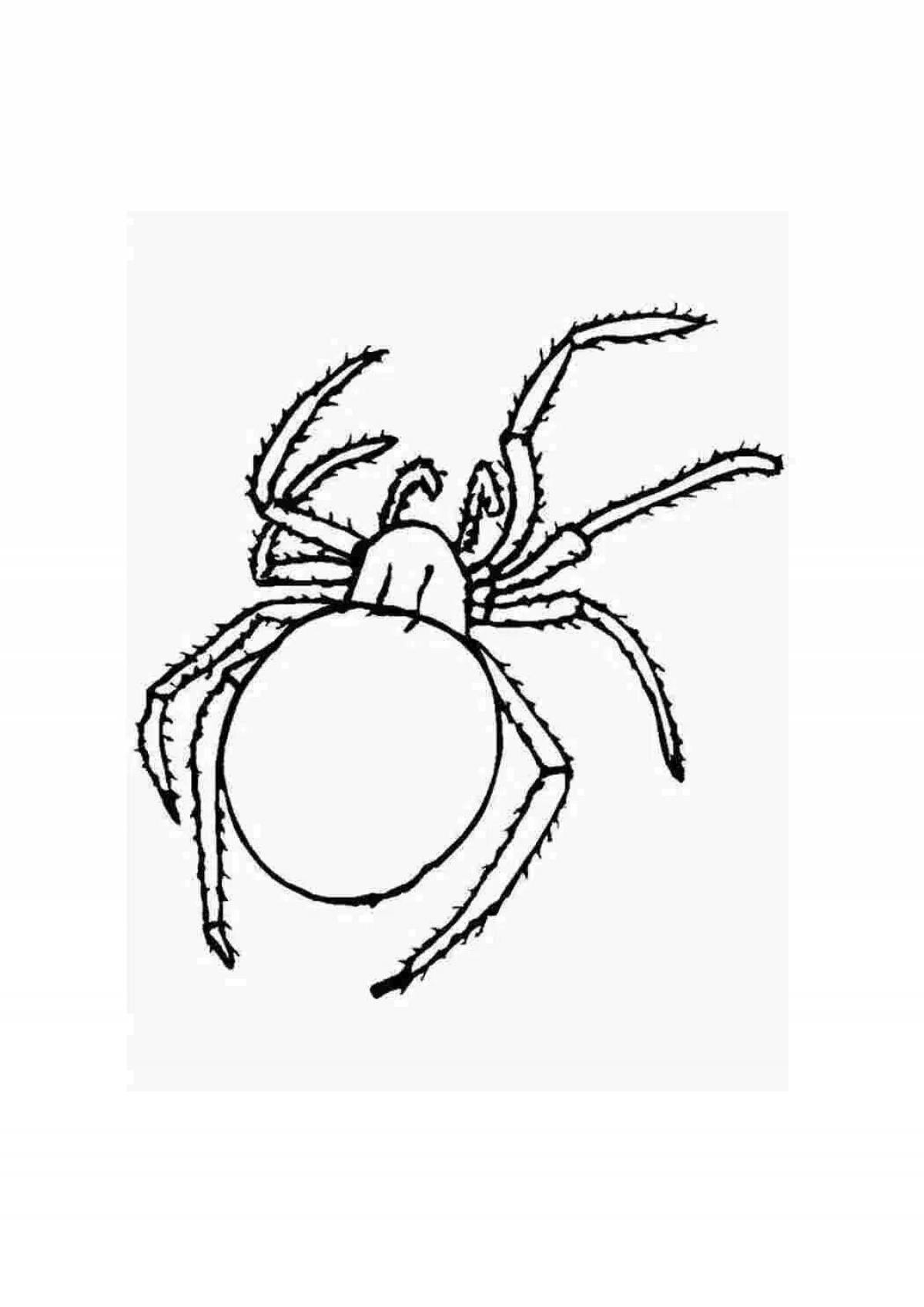 Fantastic tick coloring page