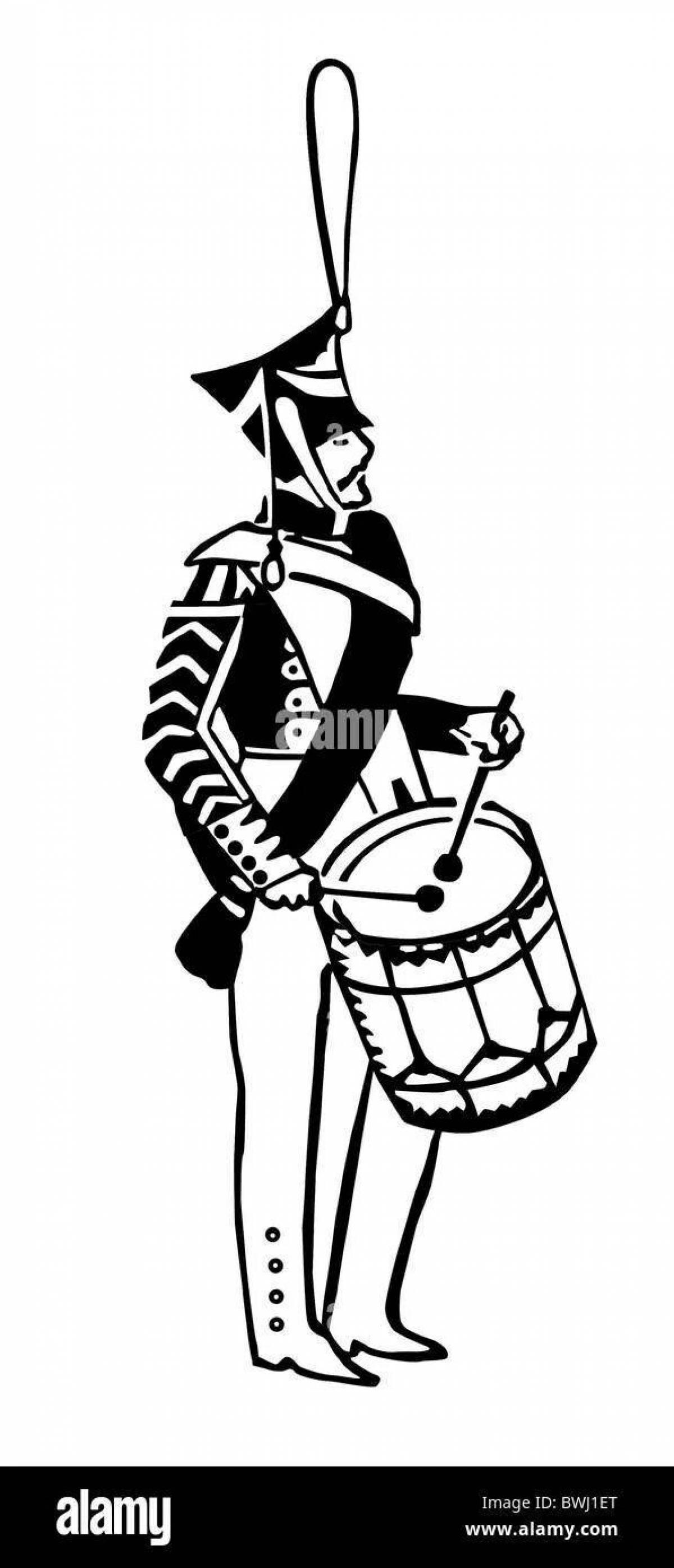 Luxury Hussar coloring page
