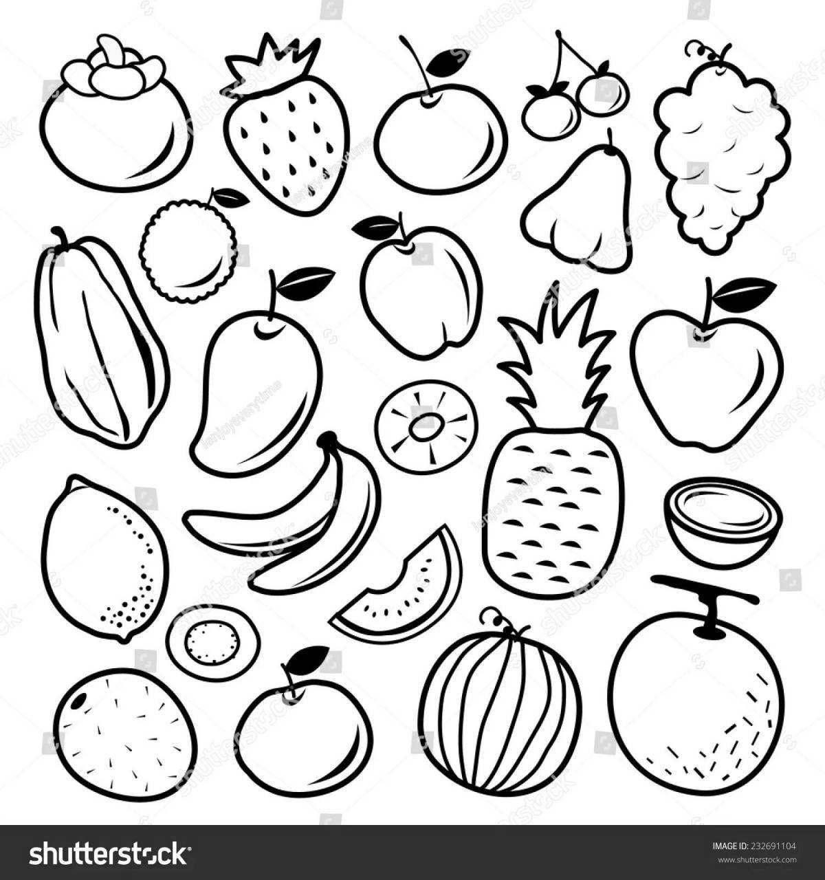 Life coloring fruit