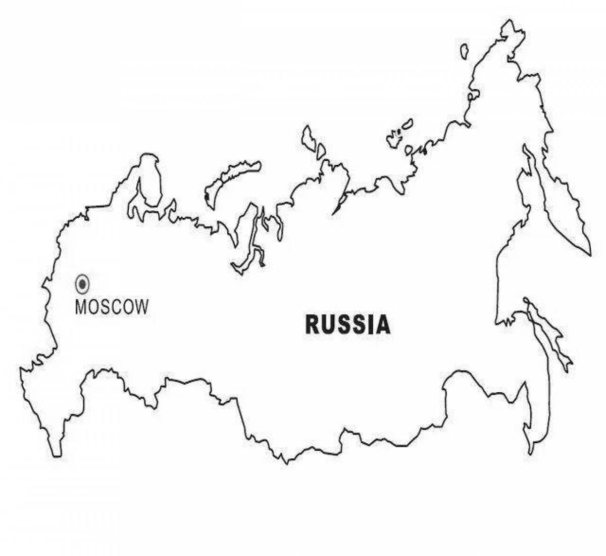 Где контур. Контур России. Карта России раскраска. Карта России контур. Очертания России.