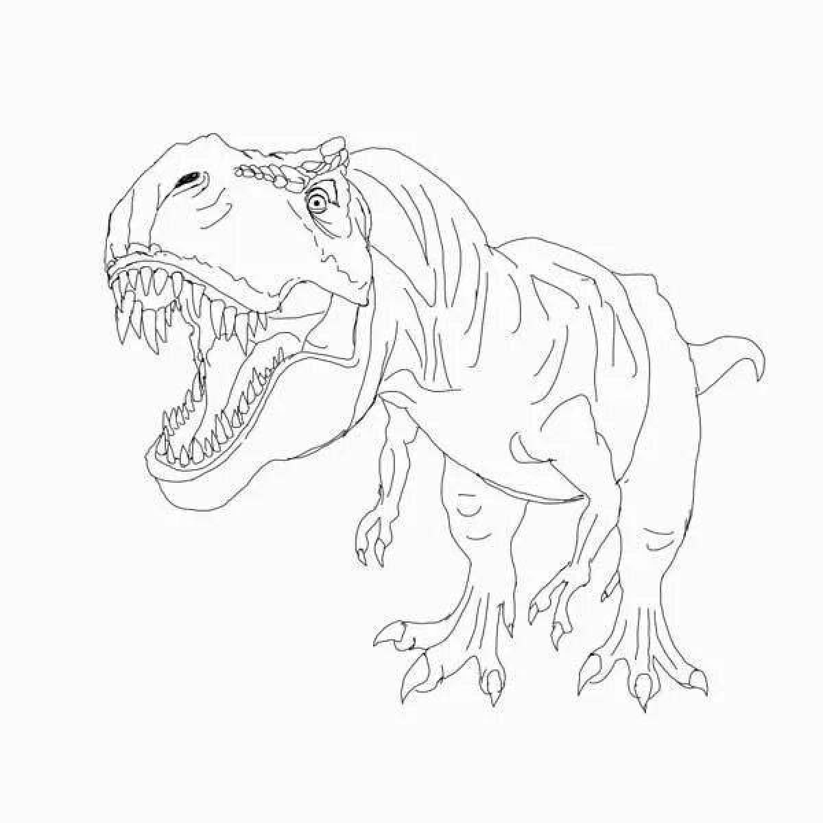 Раскраски парк Юрского периода Тираннозавр