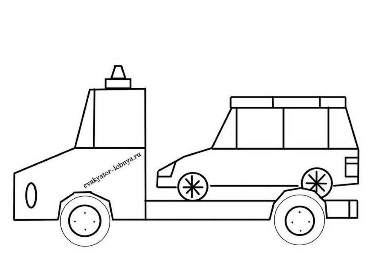 Как рисовать эвакуатор