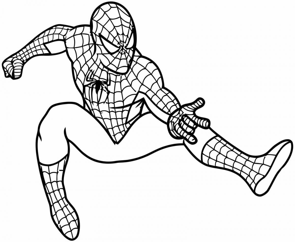 Spider-Man Vibrant Coloring Page