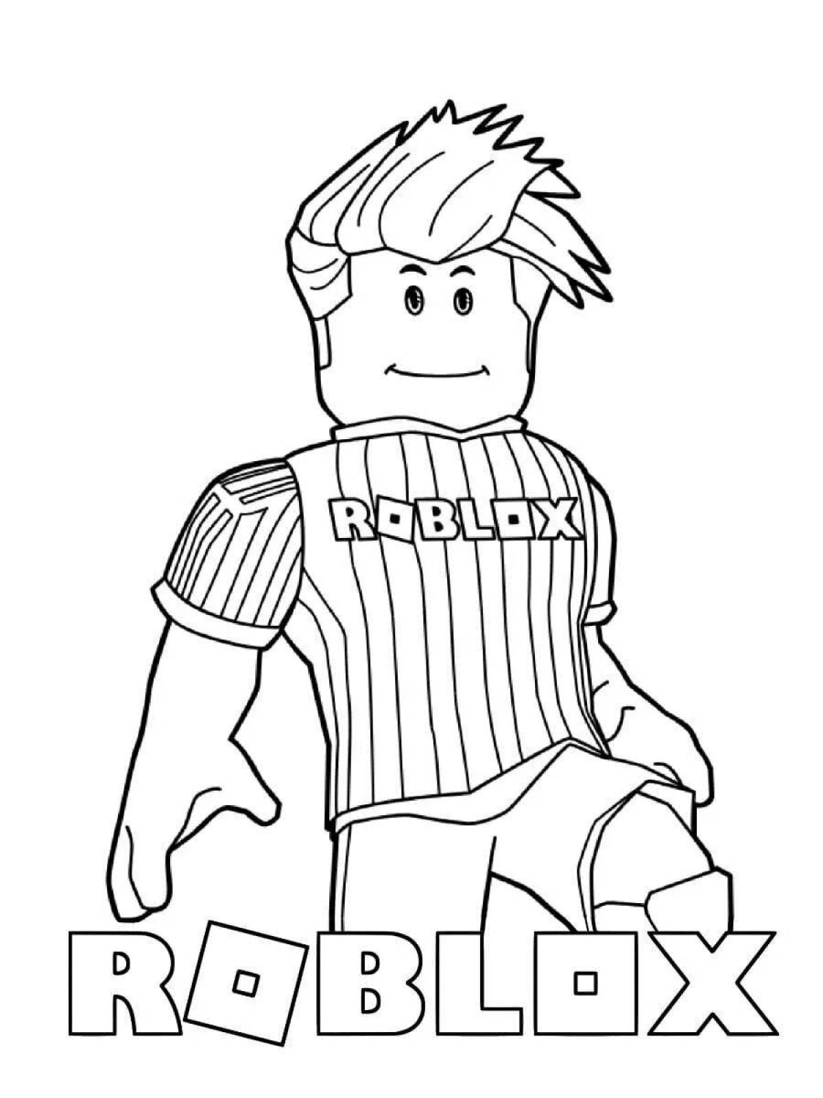 Dazzling roblox coloring book for girls