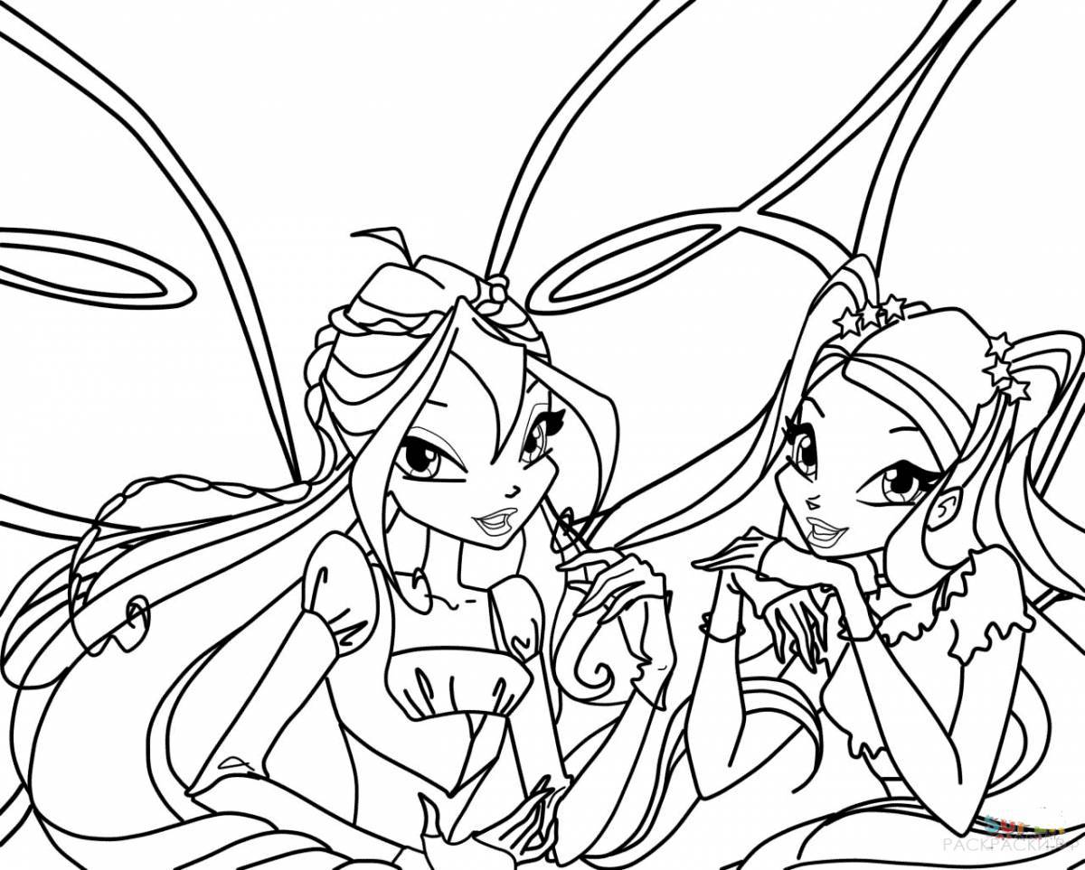 Winx fairy coloring inspiration