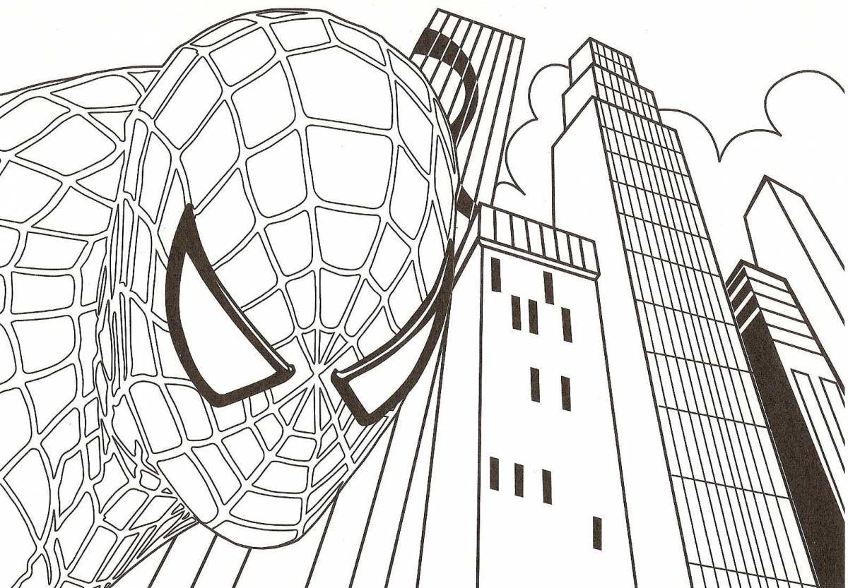 Tempting Spiderman Coloring Page