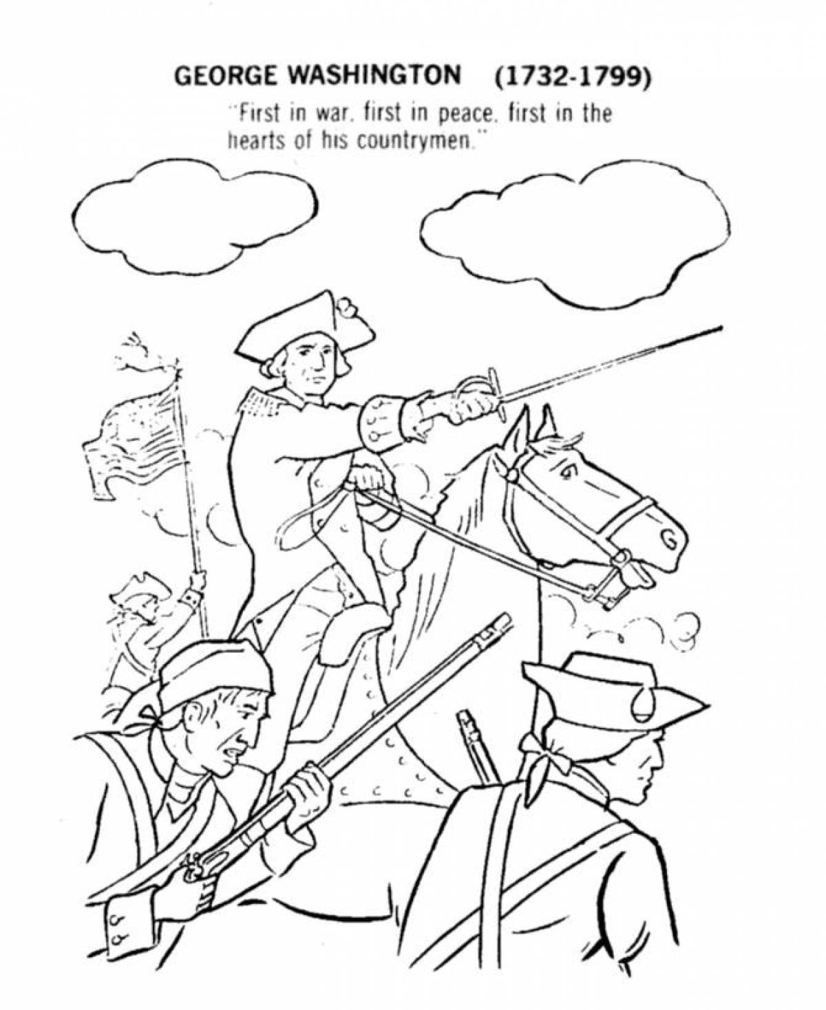 Inspirational war coloring page