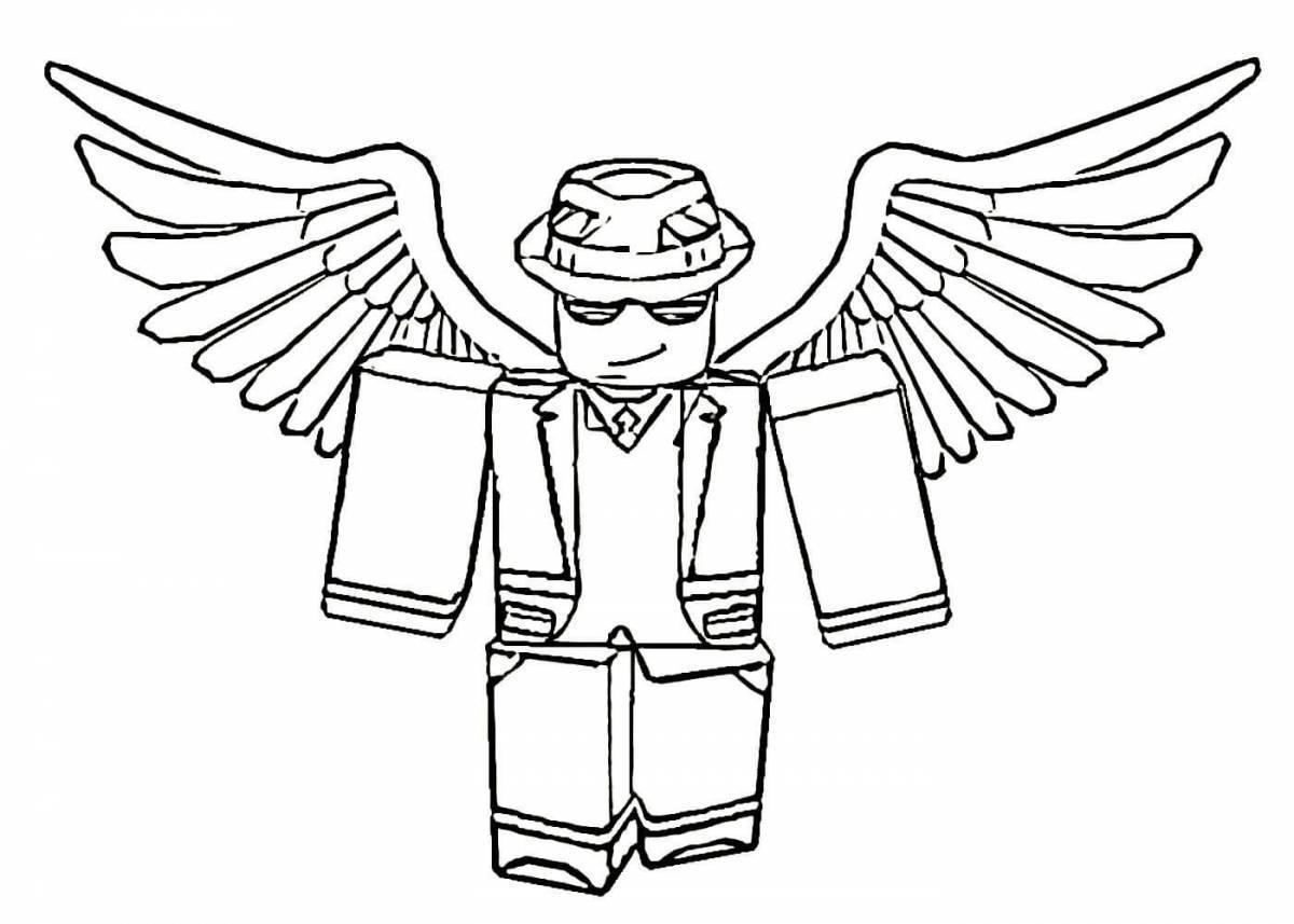 Roblox glorious queen coloring page